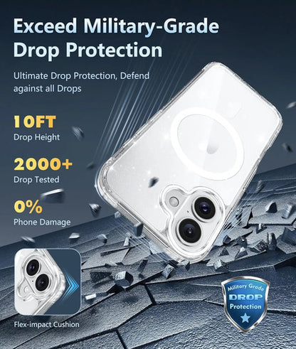 Funda Transparente Para iPhone 16 Plateado
