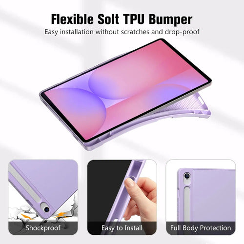 Funda Para Galaxy Tab S10 Lite/s10 Fe/s9 Fe 10.9 ... Lila