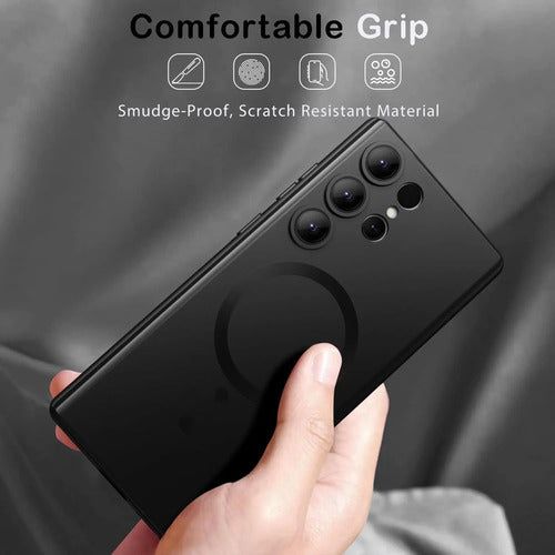 Funda Magnética Amzfield Para Samsung Galaxy S25 Ultra, N... Negro