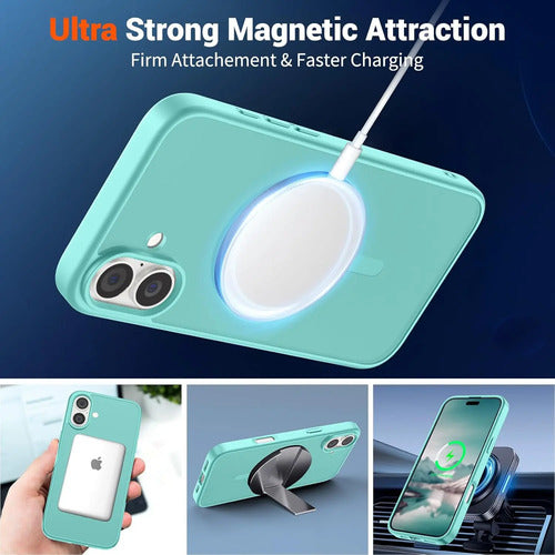 Funda Magnética Supfine Para iPhone 16 Azul