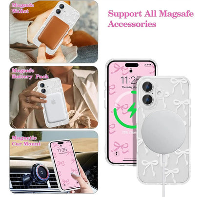 Funda Magnética Ueebai Para iPhone 16, Diseño De Lazo, Bl... Blanco