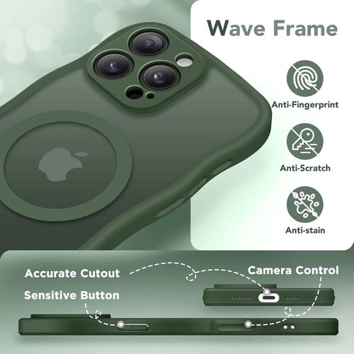 Funda Para iPhone 16 Pro Verde Oscuro