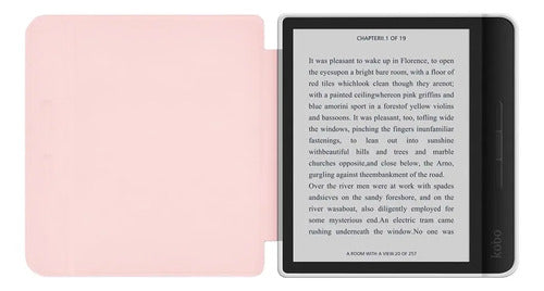 Funda Para Kobo Libra Color 7 Pulgadas Rosa