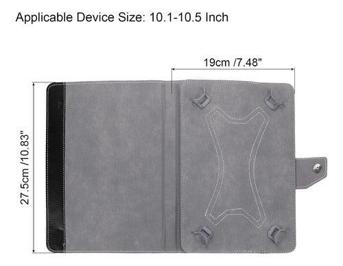 Funda Para Tablet 10.1 A 10.5 Pulgadas Negro