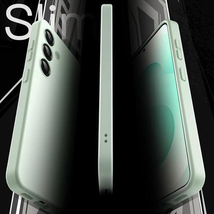 Funda Slim Para Samsung Galaxy S25 Verde Claro Liso