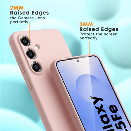 Funda De Silicona Para Samsung Galaxy S25 Fe Rosa