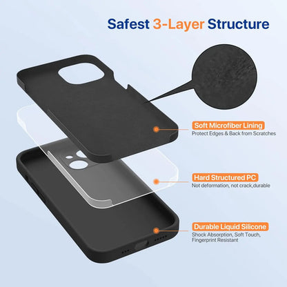 Funda Miracase Para iPhone 14 Con Protector De Pantalla, ... Negro