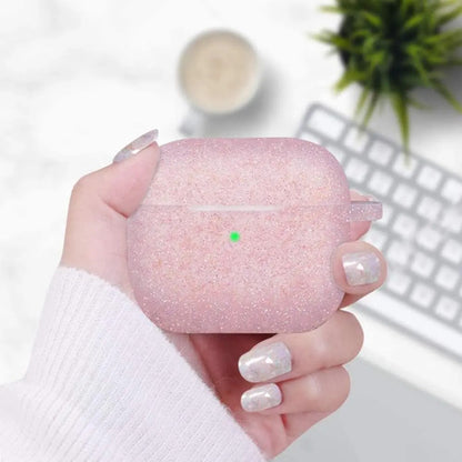 Funda De Silicona Glitter Para AirPods 3 Rosa Dorado