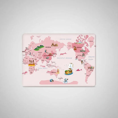 Funda Protectora Para Macbook Air 13.6  M2-m4 2022-2025 Rosa