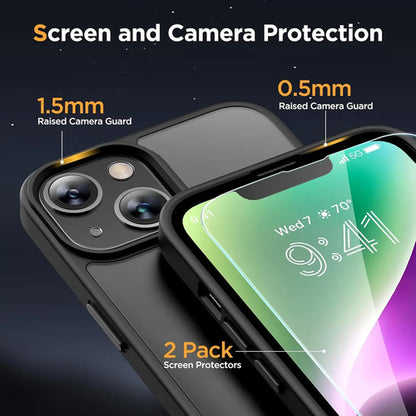 Funda Magnética Miracase Para iPhone 14 6.1 Pulgadas, Negra Negro