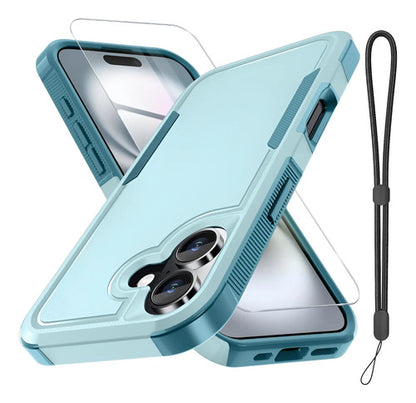Funda Para iPhone 17 Con Protector De Pantalla Verde Oscuro