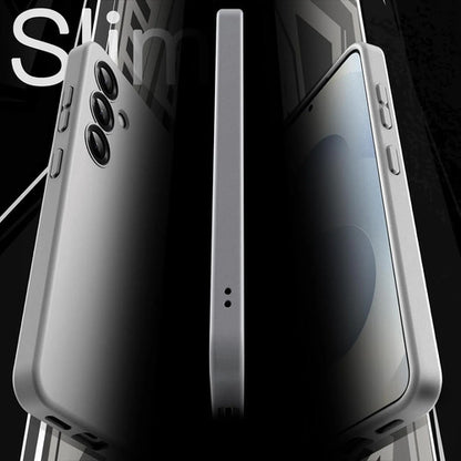 Funda Slim Para Samsung Galaxy S25 Plateado Liso