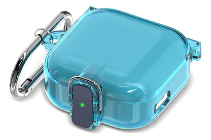 Funda Protectora Pucgue Para Echo Buds 2023 Con Llavero Azul Claro