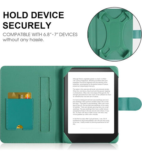 Funda Universal Para Ereader 6.8-7' Turquesa