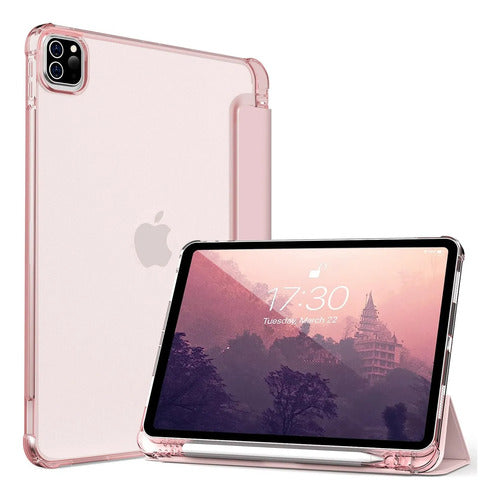 Funda Para iPad Pro 11 Pulgadas Con Soporte Para Lápiz Rosa