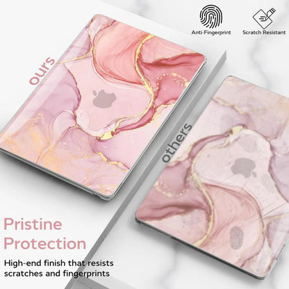Funda B Belk Para Macbook Air Rosa Dorado Mármol