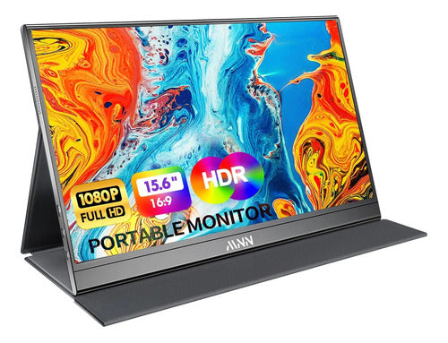 Monitor Portátil Mnn 15.6'' Fhd 1080p Usb C Hdmi Gaming Ips