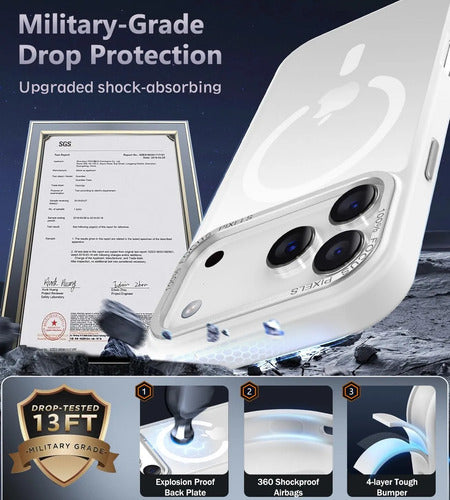 Funda Para iPhone 17 Pro Magnetica Blanco