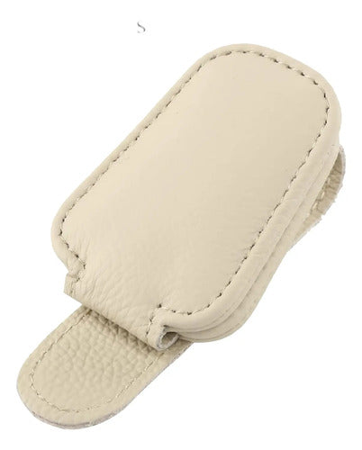 Soporte Para Lentes En Visera De Auto Beige