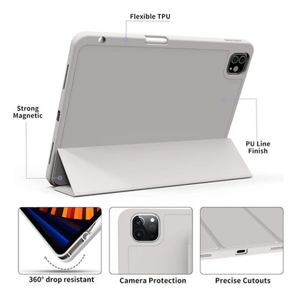 Funda Para iPad Pro 11'' Con Soporte Para Lápiz Gris