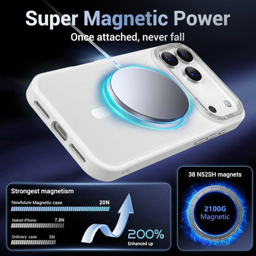 Funda Para iPhone 17 Pro Magnetica Blanco
