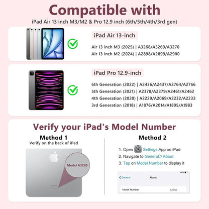 Funda Con Teclado Retroiluminado Para iPad Air Y Pro Rosa