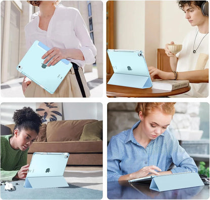Funda Moko Para iPad Air Con Soporte Para Lápiz Azul Claro