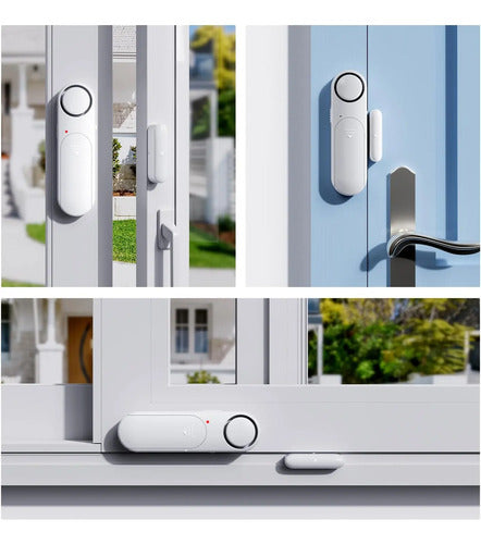 Alarma Inalámbrica Para Puerta/ventana Con Control Remoto Blanco