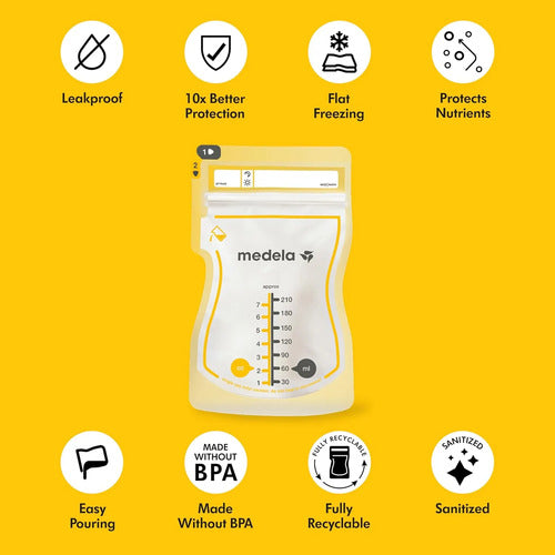 Bolsas Almacenamiento Leche Materna Medela Easy Pour