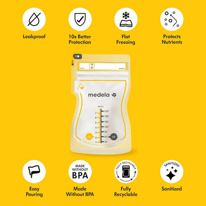 Bolsas Almacenamiento Leche Materna Medela Easy Pour