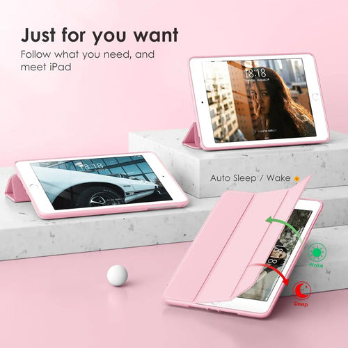 Funda Vikesi Para iPad Mini 1/2/3/4/5, Transparente, 7.9 ... Rosa