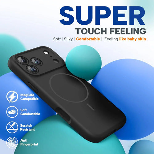Funda Magnética Miracase Para iPhone 17 Pro Max Negro