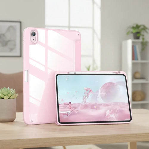 Funda Para iPad (a16) De 2022 Y 2025 11' Y 10.9' Rosa Claro