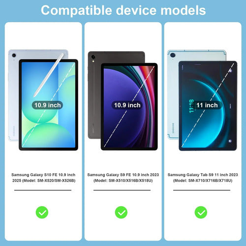 Funda Para Samsung Galaxy Tab S10 Lite/s10 Fe/s9 Fe 10.9' Azul