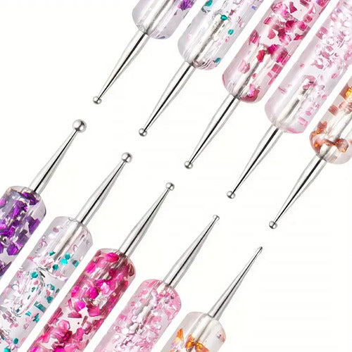 Kit De 5 Herramientas Para Diseño De Uñas, Punteros