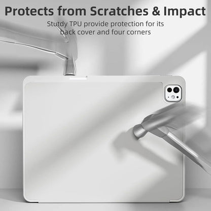 Funda Akkerds Para iPad Pro 13' Con Soporte Para Lápiz Gris
