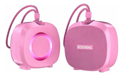 Parlante Bluetooth Portátil Peicheng, Impermeable Rosa Chicle