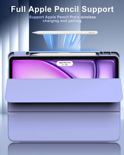 Funda Timovo Para iPad Air 13 Pulgadas M2 2024 - Gris Claro Lavanda