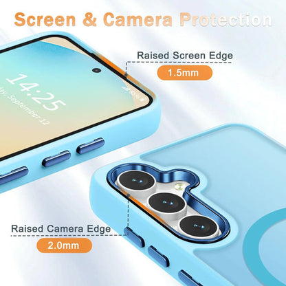 Funda Magnética Mate Para Samsung Galaxy S24 Fe 6.7in Azul Claro