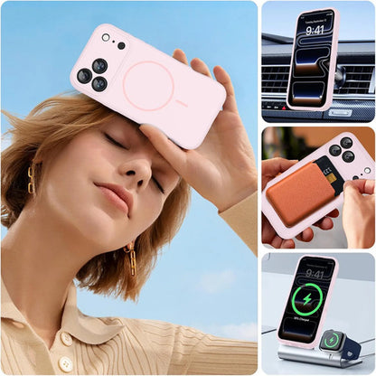 Funda Magnética Miracase Para Phone 17 Pro Rosa