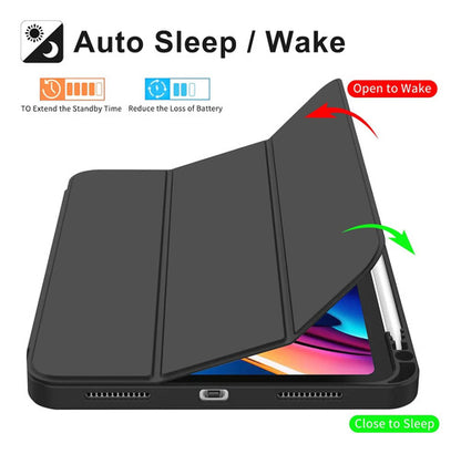 Funda Para iPad A16 / 11 Generacion Con Soporte Para Lápiz Negro