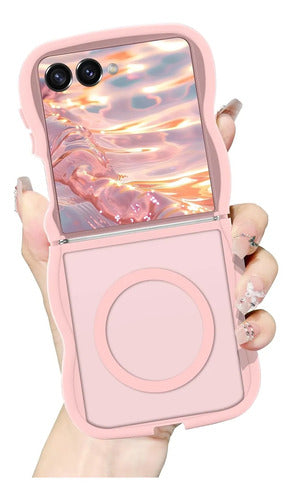Funda Magnética Para Samsung Galaxy Z Flip8 Rosa