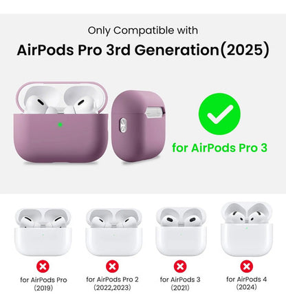 Funda Ornarto De Silicona Híbrida Para AirPods Pro 3 - Negra