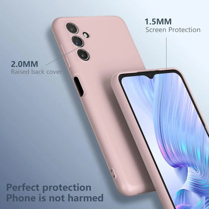 Funda Para Galaxy A13 5g, Silicona Líquida, Delgada, Suave Rosa Claro