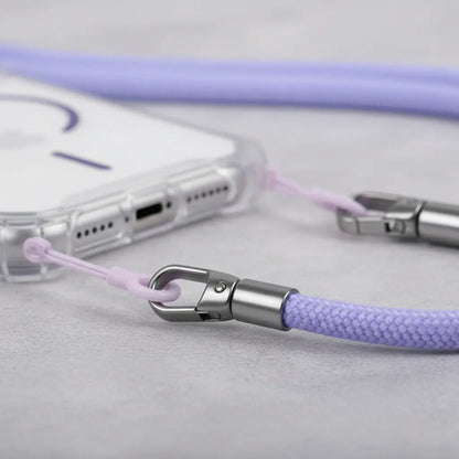 Funda Para iPhone 17 Pro Con Correa Ajustable Violeta