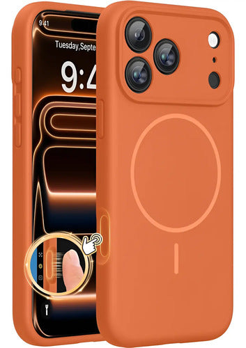 Funda Magnética Miracase Para iPhone 17 Pro Naranja