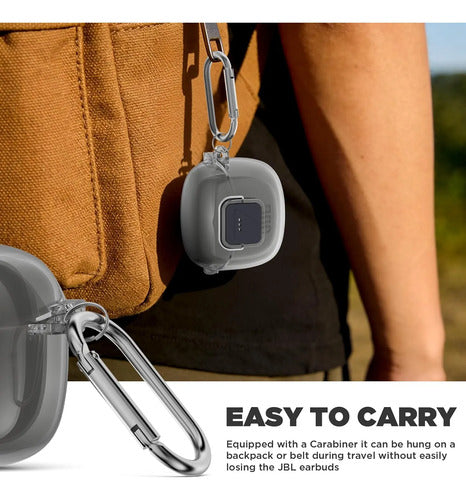 Funda Protectora Para Jbl Tune Flex Con Kit De Limpieza Y... Gris