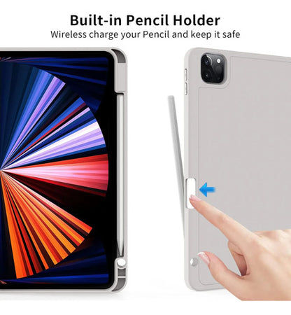 Funda Para iPad Pro 11'' Con Soporte Para Lápiz Gris