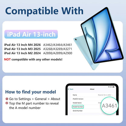 Funda Para iPad Air M4 13 Pulgadas Azul Claro