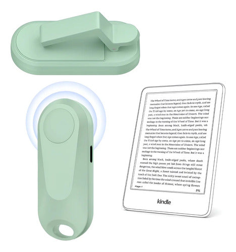 Control Remoto De Página Para Ebooks Y Tablets Verde Claro